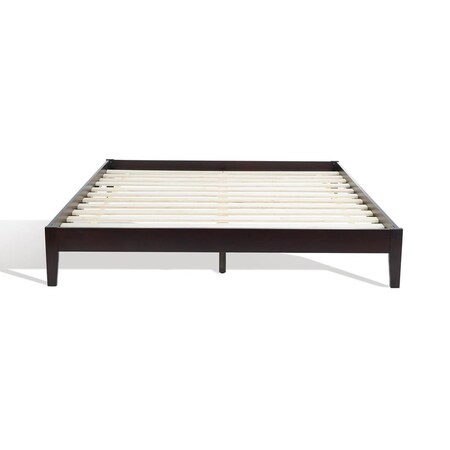 Safavieh BSC2000B-K-3-3 13.7 x 78.2 x 80.3 in. Alyson Wood King Size Bed Frame, Espresso BSC2000B-K-3/3